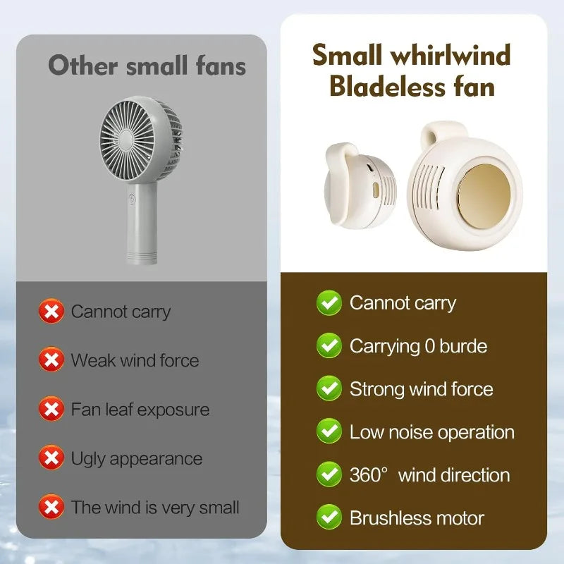 Portable Silent Bladeless Mini Fan