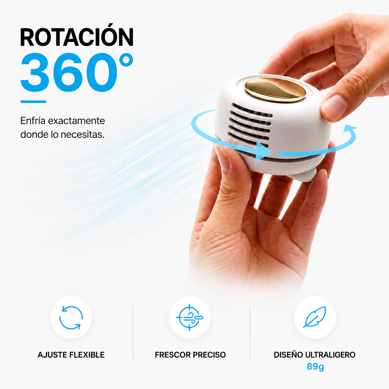Mini ventilateur silencieux clip